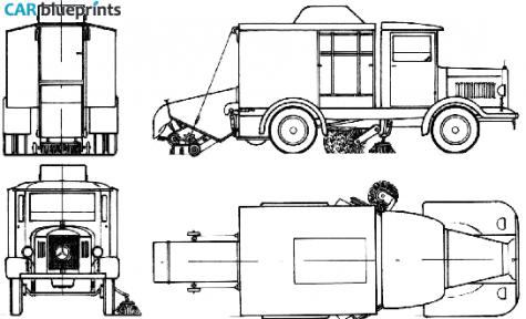 1930 Mercedes-Benz 2000 Truck blueprint