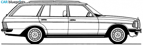 1983 Mercedes-Benz W123 240TD Wagon blueprint