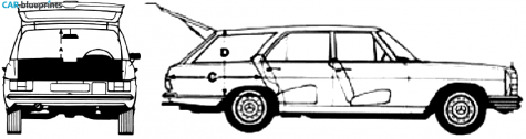 1976 Mercedes-Benz T-Class 250 T Wagon blueprint