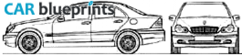 2000 Mercedes-Benz C-class W203 C200K Sedan blueprint