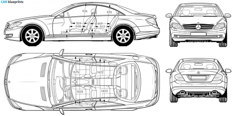 2007 Mercedes-Benz CL 500 Coupe blueprint