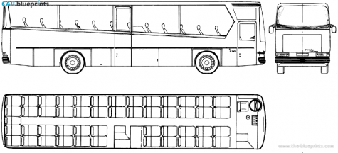 1978 Mercedes-Benz E330 Drogmoller Bus blueprint
