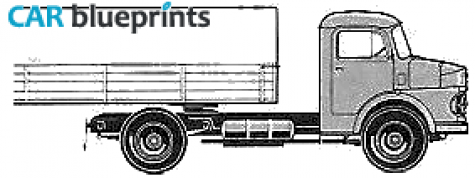 1964 Mercedes-Benz L1113 Truck blueprint