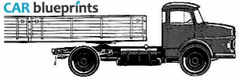 1964 Mercedes-Benz L161B Truck blueprint