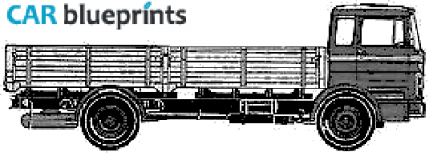 1964 Mercedes-Benz L1620 Truck blueprint