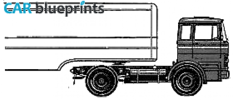 1964 Mercedes-Benz L1620 Truck blueprint