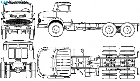 1962 Mercedes-Benz L2623 Truck blueprint