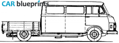 1976 Mercedes-Benz L306D Truck blueprint