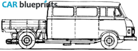 1976 Mercedes-Benz L306D Truck blueprint