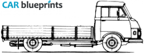 1976 Mercedes-Benz L306D Truck blueprint