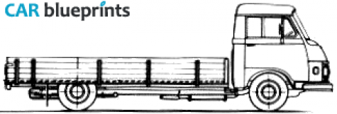 1976 Mercedes-Benz L306D Truck blueprint