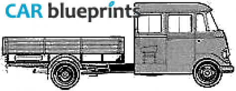 1964 Mercedes-Benz L406 Truck blueprint