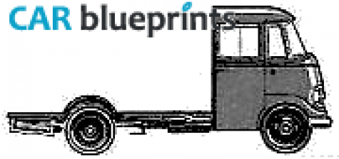 1964 Mercedes-Benz L406 Truck blueprint