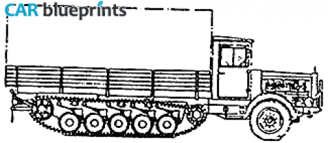 1943 Mercedes-Benz L4500R Truck blueprint