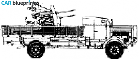 Mercedes-Benz L5000 Truck blueprint