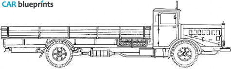 Mercedes-Benz L6500 Truck blueprint