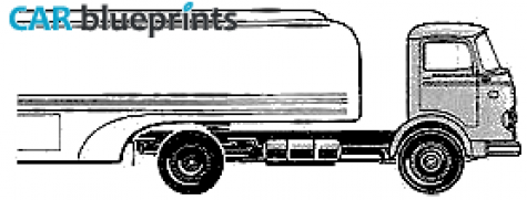 1964 Mercedes-Benz L701 Truck blueprint