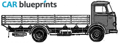 1964 Mercedes-Benz L701 Truck blueprint