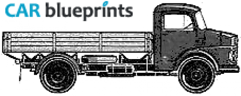 1964 Mercedes-Benz L701 Truck blueprint