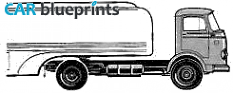 1964 Mercedes-Benz L911 Truck blueprint