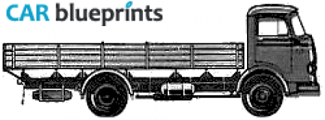 1964 Mercedes-Benz L911 Truck blueprint