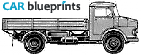 1964 Mercedes-Benz L911 Truck blueprint