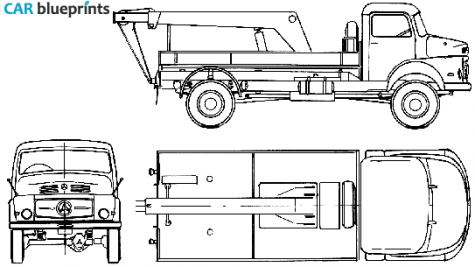 1960 Mercedes-Benz LA328 Tow Truck blueprint