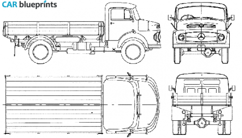 1975 Mercedes-Benz LAK710 Truck blueprint