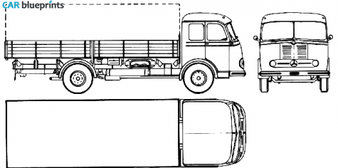 1955 Mercedes-Benz LP315 Truck blueprint