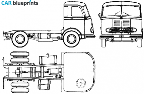 1956 Mercedes-Benz LS315 Truck blueprint