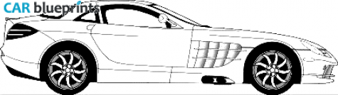 2005 Mercedes-Benz SLR McLaren Coupe blueprint