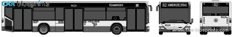 2005 Mercedes-Benz O530 Bus blueprint