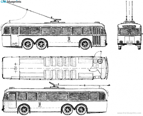 1941 Mercedes-Benz Omnibus Bus blueprint
