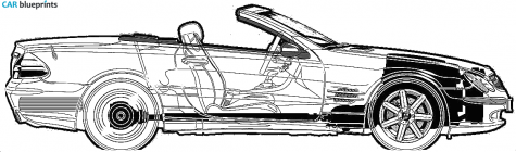 2003 Mercedes-Benz SL 500 Cabriolet blueprint