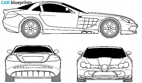 2006 Mercedes-Benz SLR McLaren 722 Edition Coupe blueprint