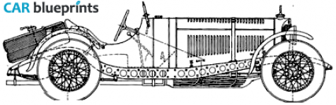 1932 Mercedes-Benz SSK W06 Sedan blueprint