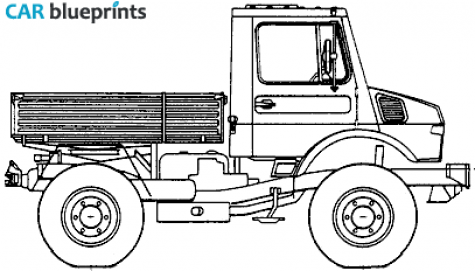 2006 Mercedes-Benz Unimog U1000 Truck blueprint