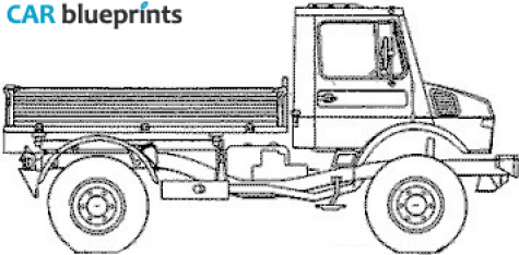 2006 Mercedes-Benz Unimog U1650 Truck blueprint