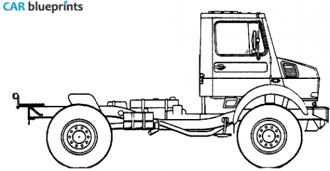 2006 Mercedes-Benz Unimog U2150L Truck blueprint