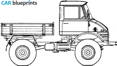 2006 Mercedes-Benz Unimog U600 Truck blueprint