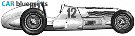 1937 Mercedes-Benz W125GP OW blueprint