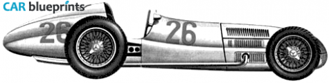 1938 Mercedes-Benz W154GP OW blueprint