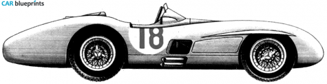 1955 Mercedes-Benz W196 OW blueprint