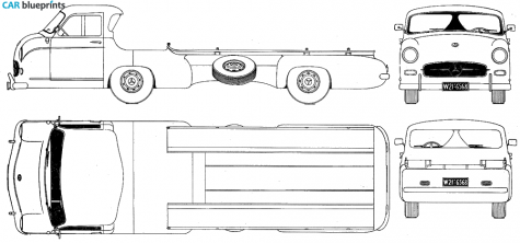 Mercedes-Benz Transporter Truck blueprint