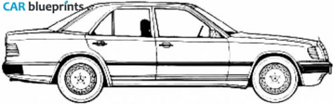 1986 Mercedes-Benz 190E 2.3 Sedan blueprint