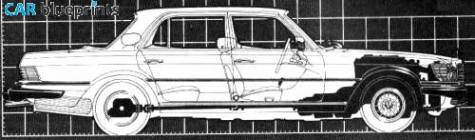 Mercedes-Benz 450SEL Sedan blueprint