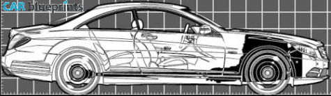 2011 Mercedes-Benz CL550 Coupe blueprint