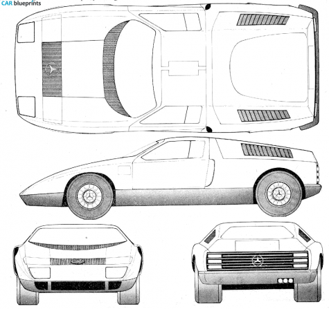 Mercedes-Benz C 111 Sedan blueprint