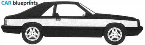 1982 Mercury Capri Hatchback blueprint