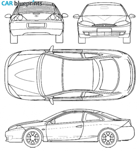 1999 Mercury Cougar Coupe blueprint